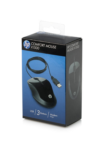 HP X1500 mouse Office Ambidextrous USB Type-A Optical – image 3
