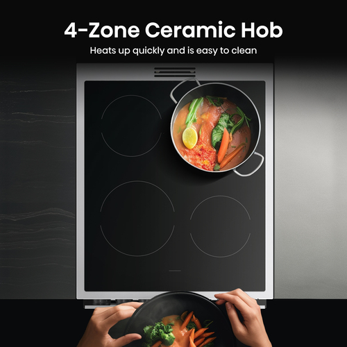 Hisense Hi6 Max 69/43L HDCEC5C10W 50cm Electric Ceramic Cooker - White, Black - image 7