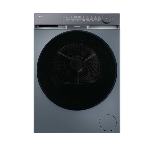 Haier X Series 9 HD90-CQ387PGU-UK WiFi-enabled 9 kg Heat Pump Tumble Dryer - Graphite, Silver/Grey - image 1