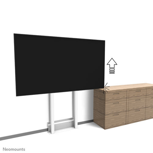 Neomounts WL55-875WH1TV Support de sol pour téléviseur 55-100 po - mural - motorisé - TÜV – Photo 11 sur 11