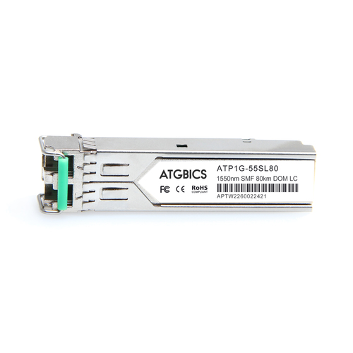 ATGBICS FTLF1522P1BTL Finisar Coherent Compatible Transceiver SFP 622Base-ZX (1550nm SMF 80km LC DOM Ind Temp)