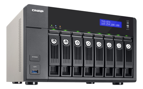 QNAP TVS-871-PT-4G NAS/storage server Tower Intel® Pentium® G3250 – image 3
