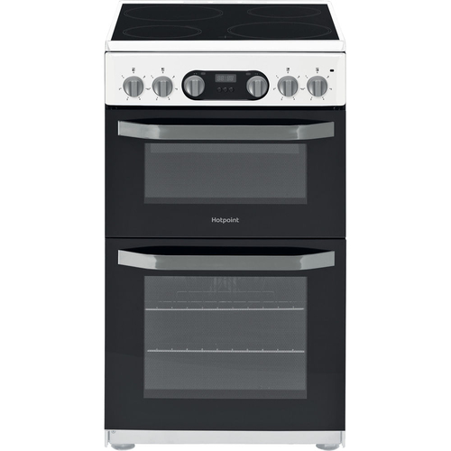 Hotpoint HD5V93CCW Freestanding cooker Electric Ceramic hob White