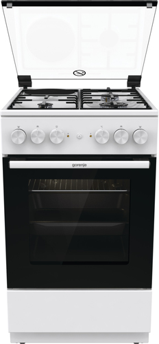 Gorenje GK5A11WD cooker Freestanding cooker Electric Combi White, Black