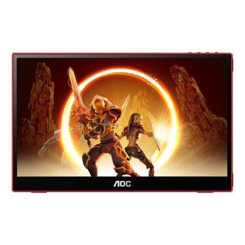 AOC 16G3 portable TV/monitor Portable monitor Black, Red – image 2
