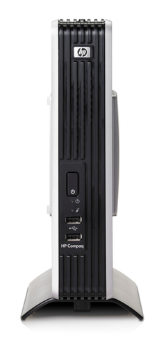 HP Compaq Thin Client t5720 - Cliente ligero - torre - 1 x Geode NX 15006W / 1 GHz - RAM 256 MB - flash 512 MB - Mirage - Win XP Embedded - monitor ninguno - EG839AA