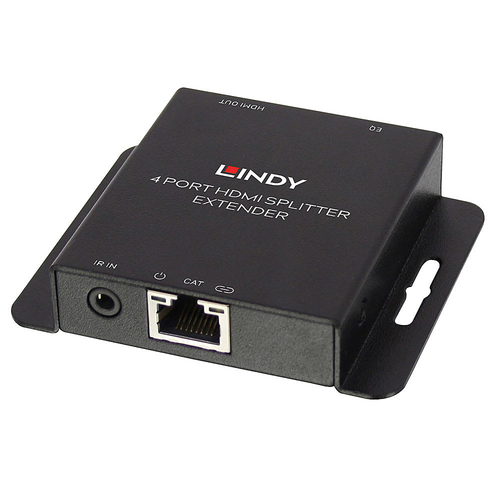 Lindy Extender & Splitter HDMI & IR Cat6 Loop Out 4 Port 50m, afbeelding 3