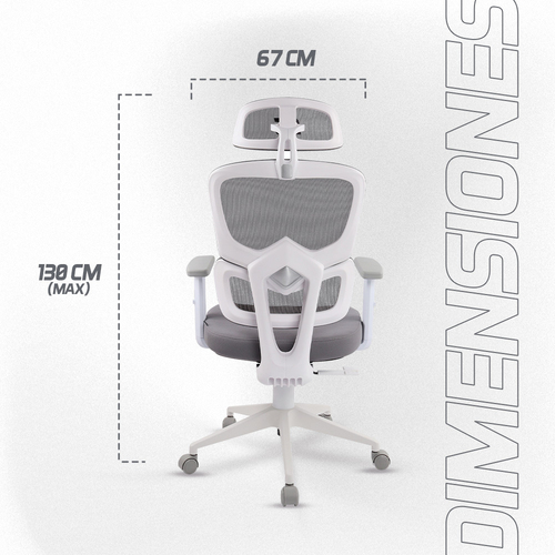 Silla Gamer VORAGO  CGM-400-WH 