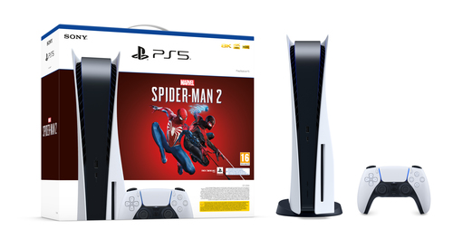 Sony Interactive Entertainment PlayStation 5 + Marvel’s Spider-Man 2 825 GB Wi-Fi Черный, Белый