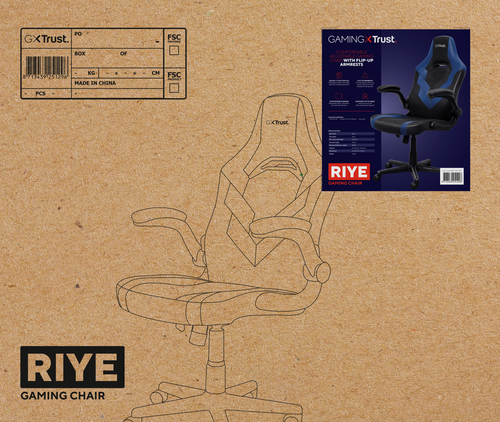 Trust GXT 703B Riye gamingstoel gamestoel, afbeelding 7