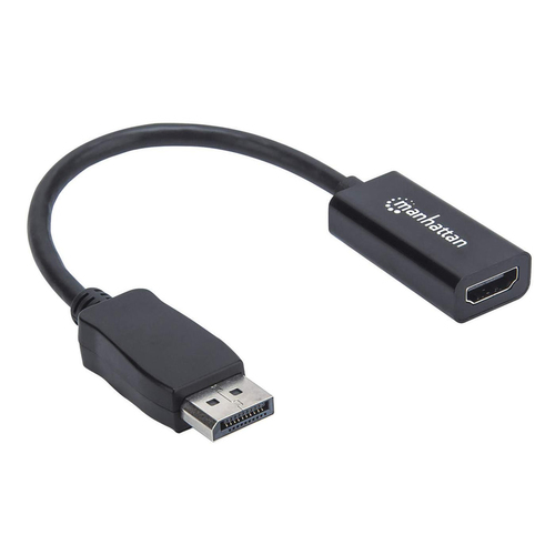 Manhattan Cable adaptador DisplayPort 1.1 a HDMI, 1080p@60 Hz, macho a hembra, 15 cm, DP con pestaña de bloqueo, activo, no bidireccional, negro, garantía 3 años, equivalente a DP2HDMI imagen 2