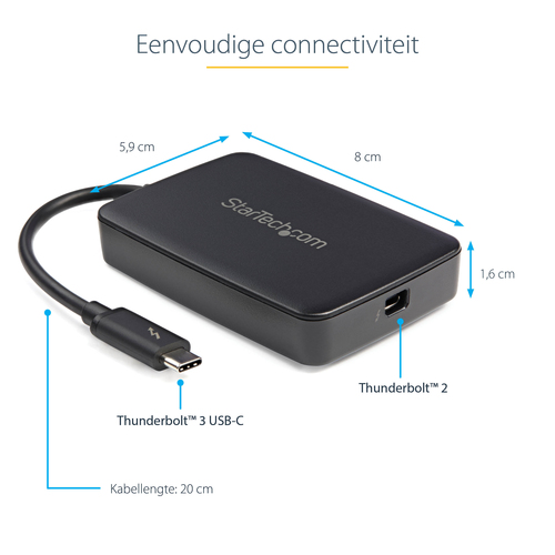 StarTech TBT3TBTADAP - Video adapter, afbeelding 8