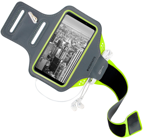 Mobiparts Comfort Fit Sport Armband Samsung Galaxy A9 (2018) Neon Green – image 2