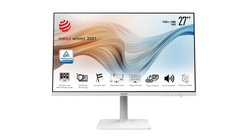 MSI Modern MD271PW монитор для ПК 68,6 cm (27") 1920 x 1080 пикселей Full HD ЖК Белый