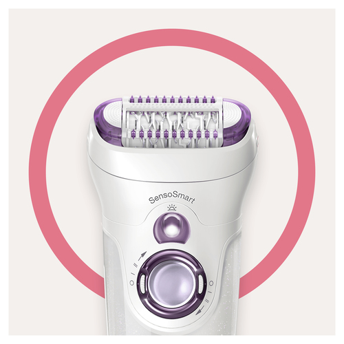 Braun Silk-épil 9 81711467 epilator 40 tweezers White, Purple – image 6