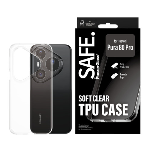 PanzerGlass SAFE. by PanzerGlass® TPU Case Transparent Huawei Pura 80 Pro – image 2