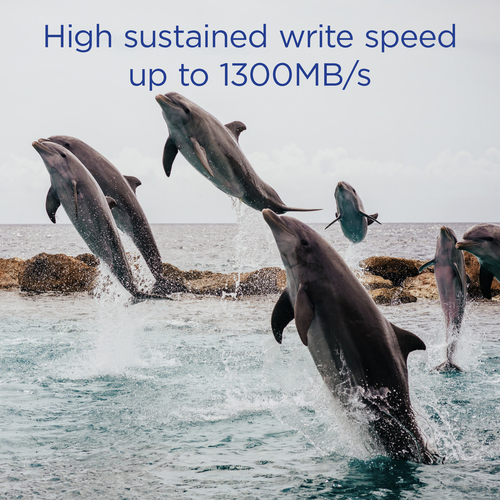 Integral 2TB CFEXPRESS MEMORY CARD 2.0 TYPE B UP TO R-1800 W-1700 MBS SUSTAINED WRITE - 1300MBS CINEMATIC SILVER 12K 0-70C TBW 1200 – image 3