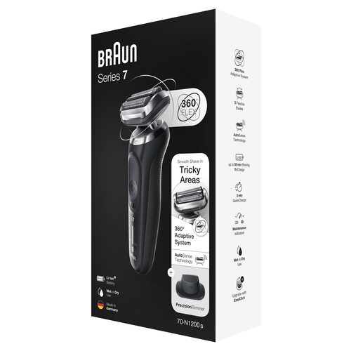 Braun Series 7 70-N1200s Foil shaver Trimmer Black – image 9