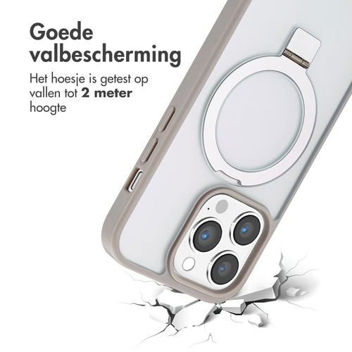 Accezz Ring Stand Backcover met MagSafe iPhone 14 Pro - Grey, afbeelding 4