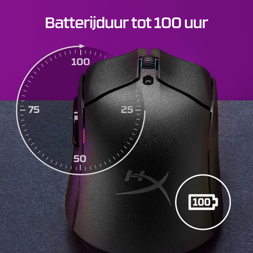 HyperX Pulsefire Haste 2 - Souris de jeu sans fil - PC, PS5, PS4, Xbox Series X|S et Xbox One - Blanc – Photo 6 sur 11