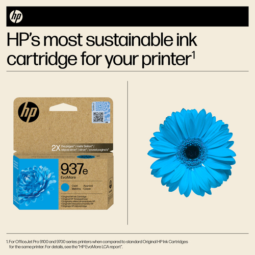 HP 937E EvoMore Original Ink Cartridge High Yield Cyan 4S6W6NE - image 6