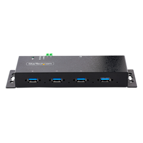 StarTech.com 4-Port USB 3.0 Hub - Metal Industrial USB-A Hub - Wall or Desk Mountable USB Data Hub - TAA Compliant USB Expander Hub (ST4300USBM) Sort – billede 7