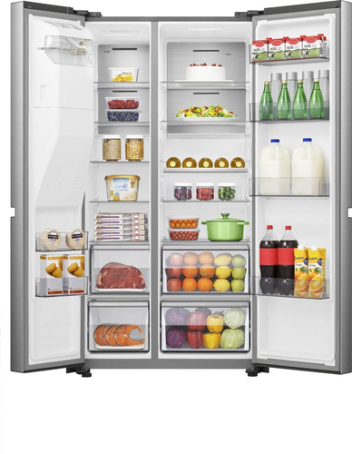 Hisense PureFlat Infinite RS818N4IIE American-Style Smart Fridge Freezer - Stainless Steel - image 5
