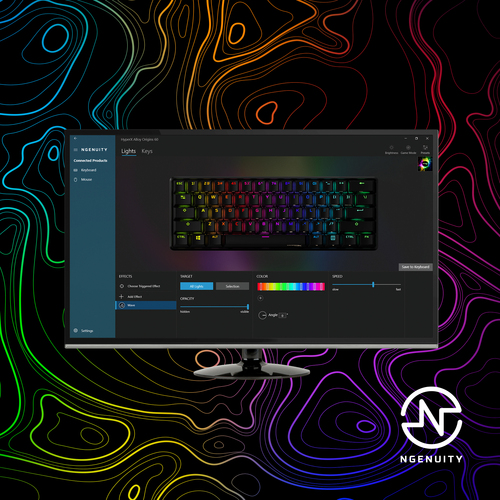 HyperX Alloy Origins 60 Mechanical Gaming Keyboard – Ultra-Compact 60% Layout, Red Switches, Pbt Keycaps, Rgb Backlit, Side-Printed Functions, Ngenuity Compatible, New - image 5
