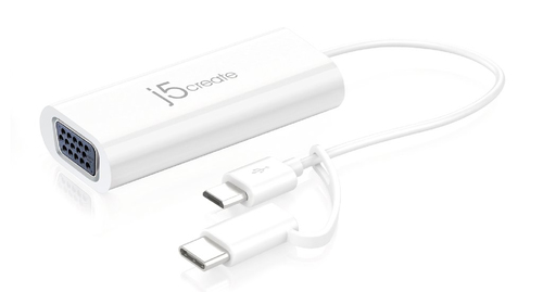 j5create JUA161C USB grafiskais adapteris 1920 x 1080 pikseļi Balts