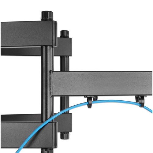 Manhattan Soporte de pared (Articulado) para TV/monitores, pantallas 37"–100", Compatibilidad VESA: de 200x200 a 900x600 mm (verifique las dimensiones de los cuatro orificios de montaje traseros), carga máxima 80 kg, negro imagen 10