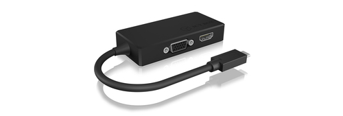 ICY BOX IB-DK2103-C USB graphics adapter Black