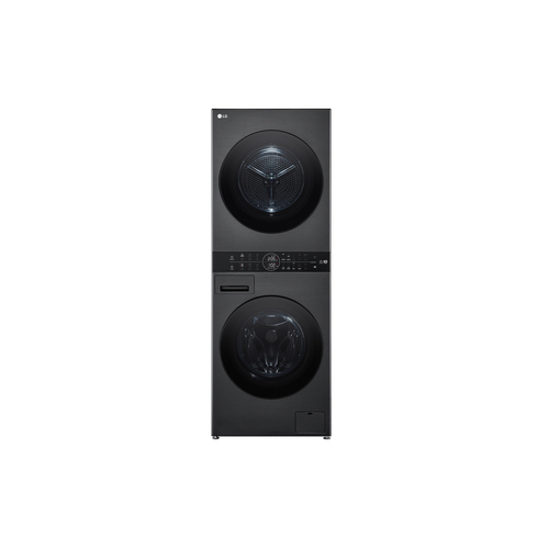 LG W4W8BVKKZHM.APBPLTK washer dryer Freestanding Front-load Black