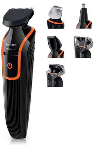 Philips MULTIGROOM Series 3000 QG3344/16 body groomer/shaver Black, Orange