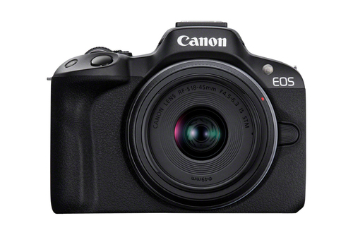 Canon EOS R50 + RF-S 18-45mm F4.5-6.3 IS STM Беззеркальный цифровой фотоаппарат со сменными объективами 24,2 MP CMOS 6000 x 4000 пикселей Черный