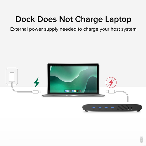 Plugable Technologies Universal Laptop Docking Station, 4K Dual Monitor, DisplayPort or HDMI, Windows Mac or ChromeOS Laptops, USB-C or USB 3.0, Adds 2 Displays – image 5