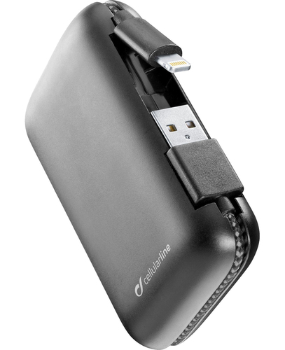 Cellularline Power Bank IN-CABLE 5000 - Lightning