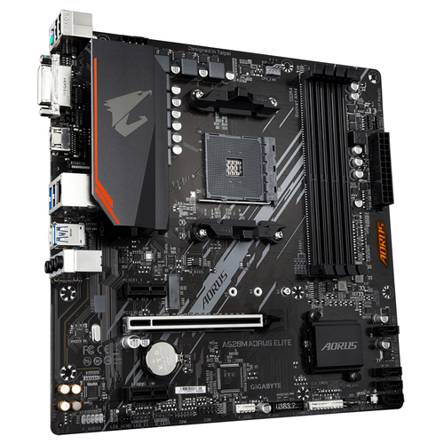 GIGABYTE A520M AORUS ELITE материнская плата AMD A520 Разъем AM4 Микро ATX