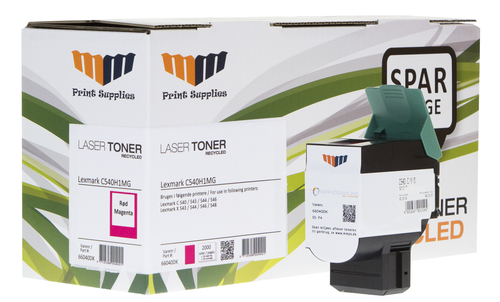 MM Magenta Laser Toner - Lexmark C540H1MG - For Lexmark C 540 / 543 / 544 / 546 / X 543 / 544 / 546 / 548