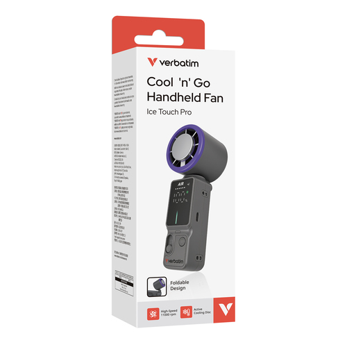 Verbatim Cool 'n' Go Ice Touch Pro Handheld Fan – image 3