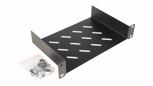 Equip legplanken fest 10" voor Serverschränke, 1U 15cm zwart, afbeelding 2