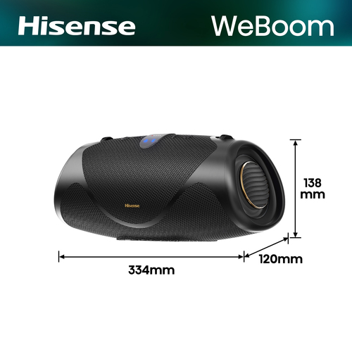 Hisense 20019369 portable/party speaker Stereo portable speaker Black – image 2