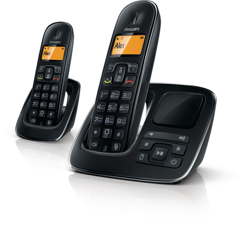 Philips BeNear CD1962B/51 telephone DECT telephone Caller ID Black
