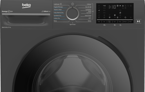 Beko bPRO 500 BM5D59645UA 9 kg Washer Dryer - Anthracite, Silver/Grey,Black - image 5