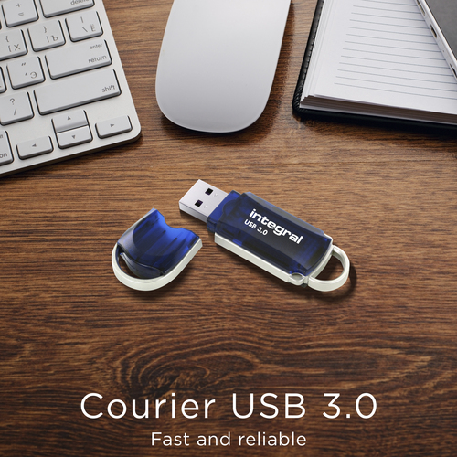 Integral 32GB 3PK USB3.0 DRIVE COURIER BLUE UP TO R-100 W-30 MBS – image 5