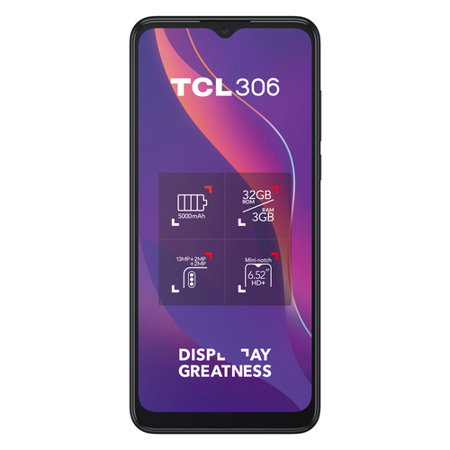 TCL 306 16.6 cm (6.52") Dual SIM Android 12 4G 3 GB 32 GB 5000 mAh Grey – image 8