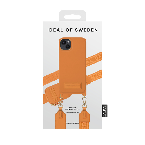 iDeal of Sweden Athena Necklace Case iPhone 14PL Orange Sorbet – image 4