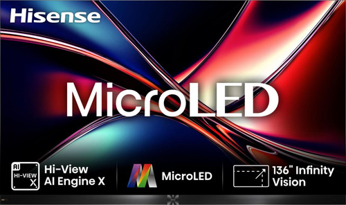Hisense 136MX 3,45 m (136") 4K Ultra HD Smart TV Wi-Fi Черный, Серый