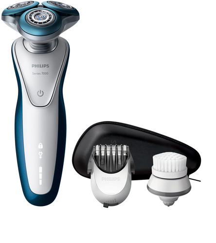 Philips SHAVER Series 7000 S7520/50R1 men's shaver Rotation shaver Trimmer Blue, White