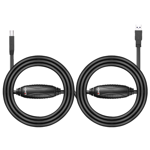 Lindy USB 3.0 Aktiv-Kabel Type A/B M/M 10m, afbeelding 2