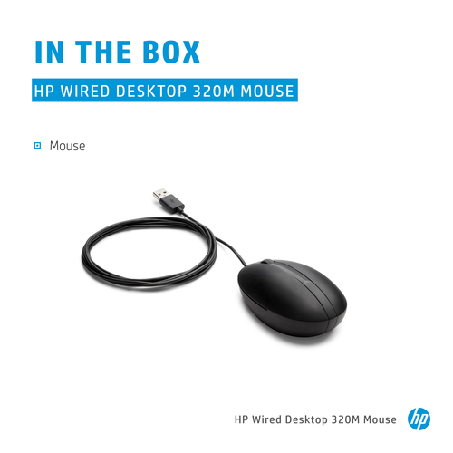 HP Wired 320M Mouse – image 3
